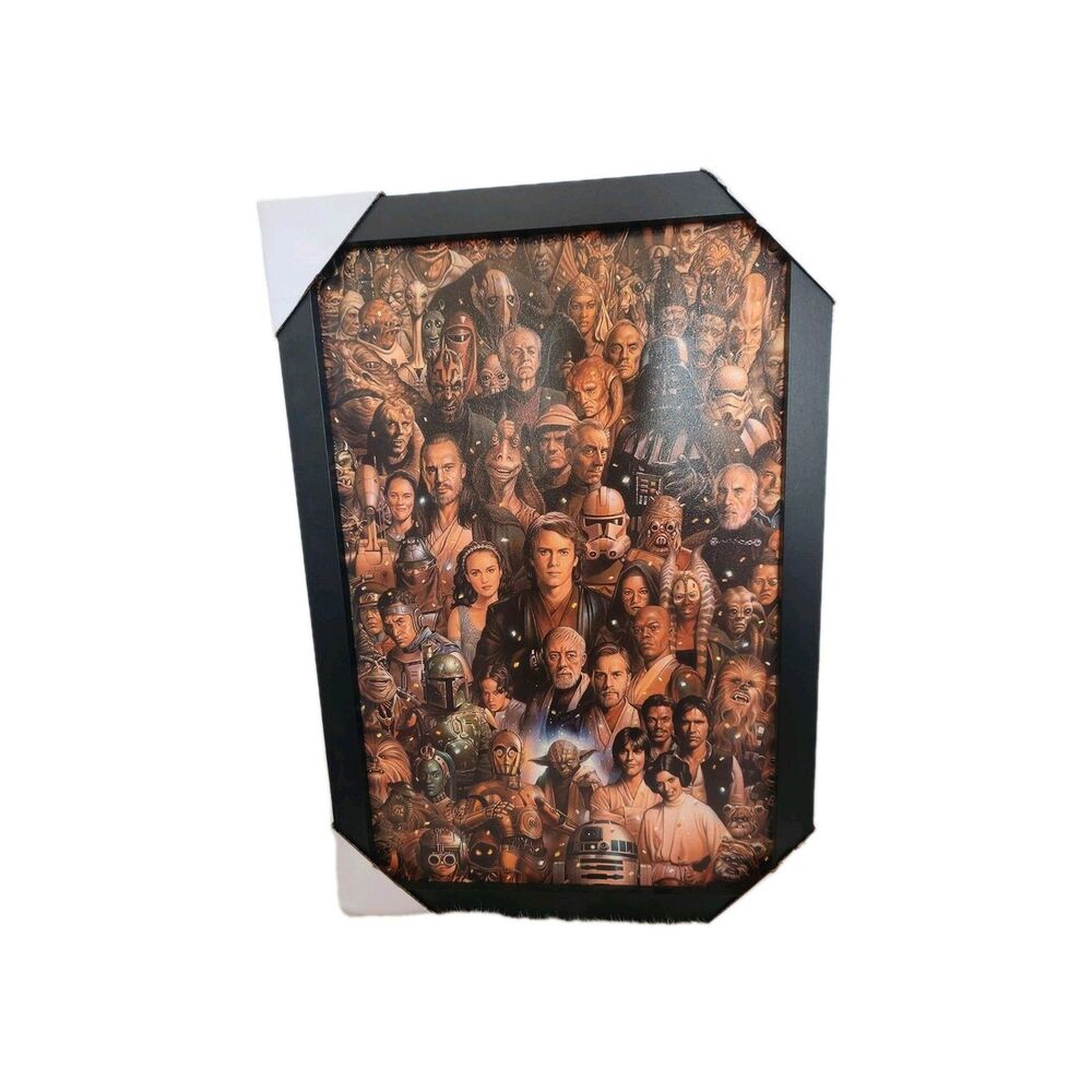 NIB Star Wars Character Portrait Wall Decor Yoda Obi-Wan Leia R2D2 Anakin